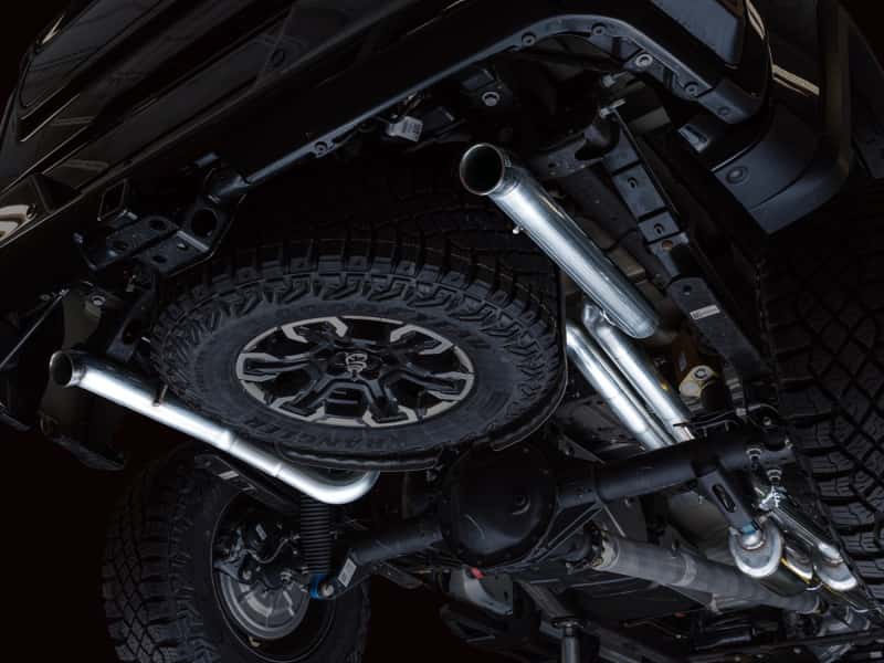 AWE Tuning — AWE Tuning 22-23 GMC Sierra 1500 AT4X 6.2L 0FG Catback Split Dual (Flat Bumper) - Bashguard(No Tips)
0FG Catback - view 9