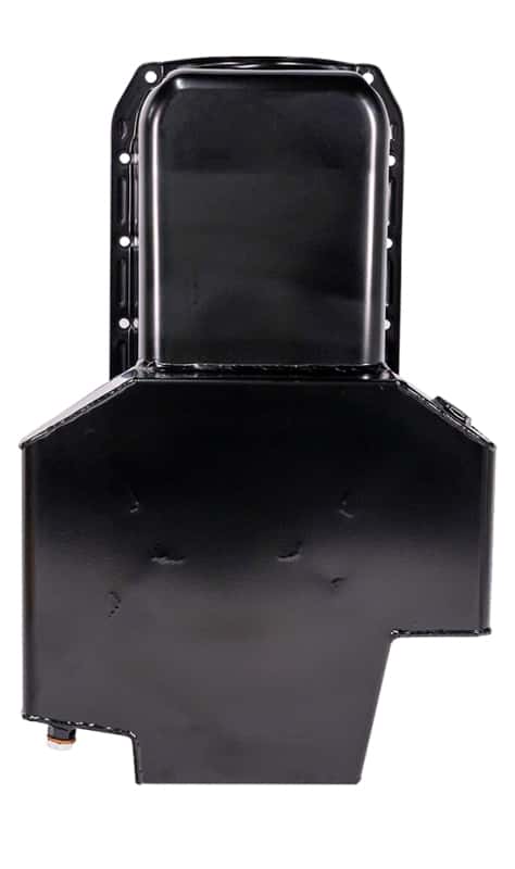 Moroso — Moroso 80-85 Chevy SBC/Dart (w/2 Pc Seal/Low Clearance) Wet Sump 7qt 7in Steel Oil Pan - Black - view 3