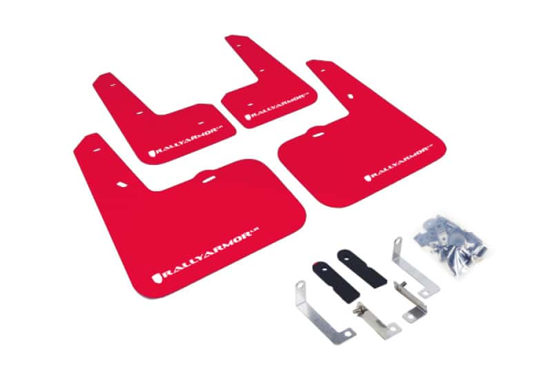 Rally Armor — Rally Armor 12-18 Hyundai Veloster Red UR Mud Flap w/ White Logo
Mud Flap - view 1