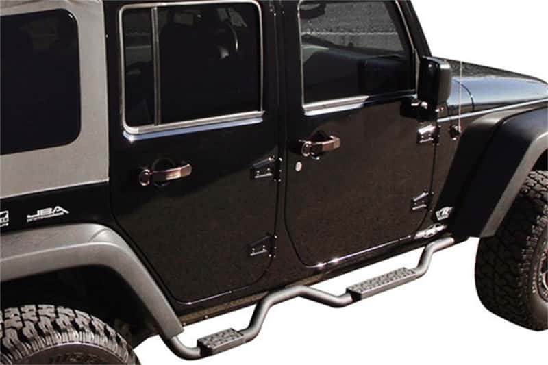 Rampage — Rampage 2007-2018 Jeep Wrangler(JK) Unlimited Side Bar Drop Step Slimline - Black
Slmln 2in. Rnd Sd Br
Nerf/Step Bar - view 2