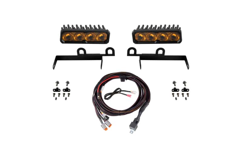 Diode Dynamics — Diode Dynamics 2013-2018 Ram 1500 Ram SportExpress SS6 Sport LED Kit Yellow Driving 3000K - view 1
