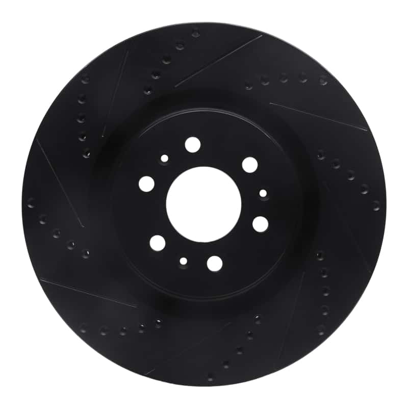 R1 Concepts — R1 04-11 Cadillac STS Front Left Drilled & Slotted Black Brake Rotor
R1 Brake Rotor Drill - view 1