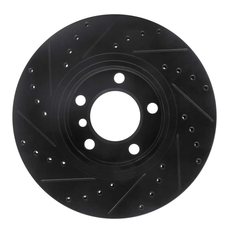 R1 Concepts — R1 11-16 Mini Cooper Paceman Front Right Drilled & Slotted Black Brake Rotor
R1 Brake Rotor Drill - view 5