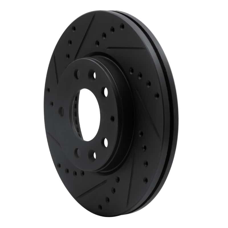 R1 Concepts — R1 03-05 Mazda 6 Front Left Drilled & Slotted Black Brake Rotor
R1 Brake Rotor Drill - view 2