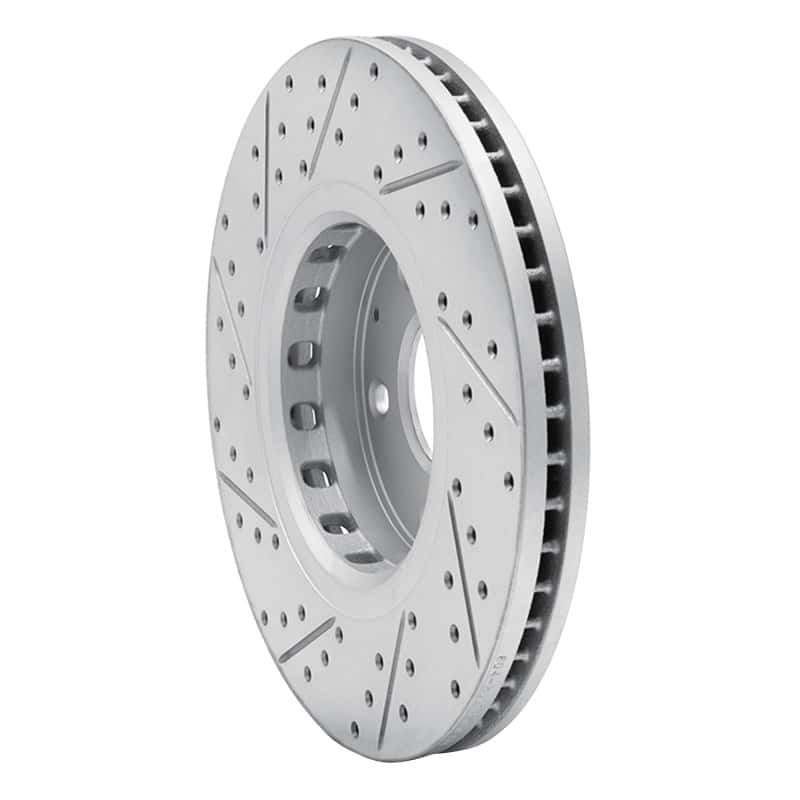 R1 Concepts — R1 16-25 Mazda Cx-5 Front Right Drilled & Slotted Geo-Carbon Rotor - view 4