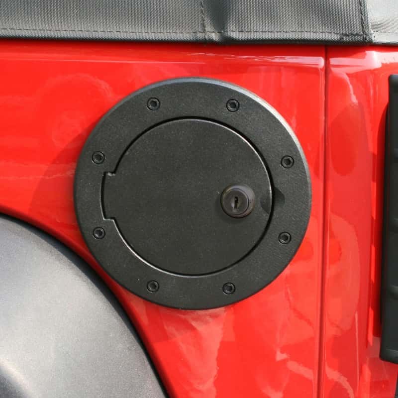 Rugged Ridge — Rugged Ridge Locking Gas Cap Door Black Alum 07-18 Jeep Wrangler JK
FuelFillerDoorCvr
OFFROAD_EXTERIOR - view 1