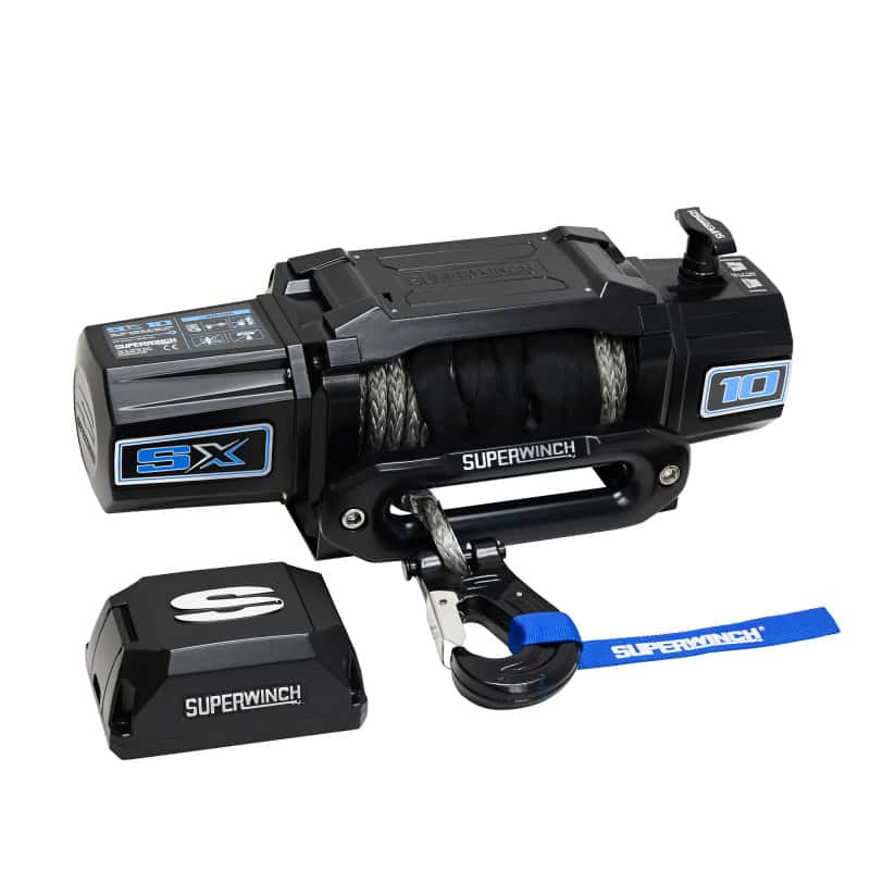 Superwinch — Superwinch 10000 LBS 12V DC 3/8in x 80ft Synthetic Rope SX10SR Winch - Semi Gloss Black
Winch - view 12