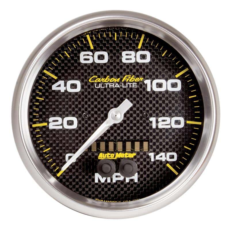 AutoMeter — Autometer Ultra-Lite Carbon Fiber 5in 140 MPH In-Dash Full Sweep GPS Speedometer
GA 5" SPD GPS CF - view 2