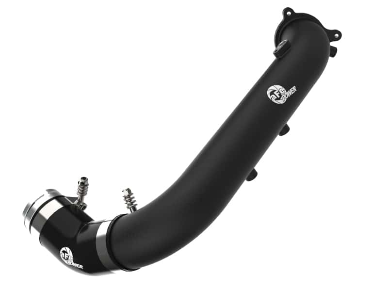 aFe — aFe BladeRunner Black 2-3/4in Aluminum Charge Pipe 2021 Toyota Supra GR (A90) I4-2.0L (t) B48
Hot Charge Pipe - view 1