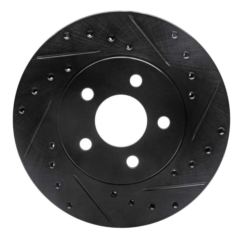 R1 Concepts — R1 84-95 Chrysler Town & Country Front Right Drilled & Slotted Black Brake Rotor
R1 Brake Rotor Drill - view 1