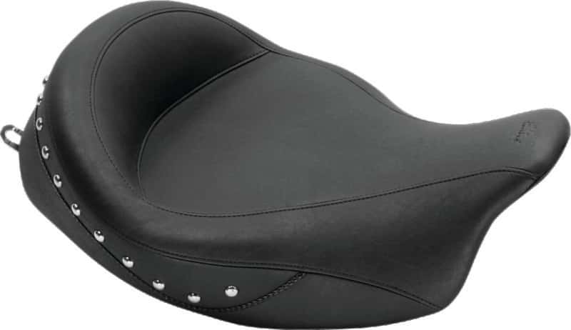 Mustang Motorcycle — Mustang 08-21 Harley Electra Glide Std,Rd Glide,Rd King,Str Glide Touring Solo Seat w/Studs - Black - view 2