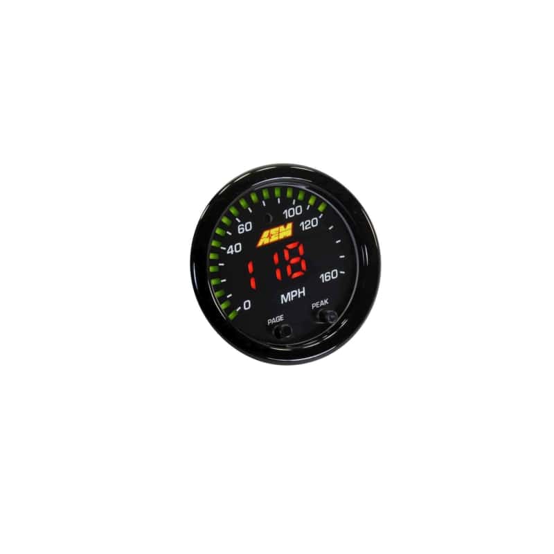 AEM — AEM X-Series 0-160 MPH Black Bezel w/ Black Face GPS Speedometer Gauge
           aem30-0313         
X-Series Speedo
X-Series GPS - view 8