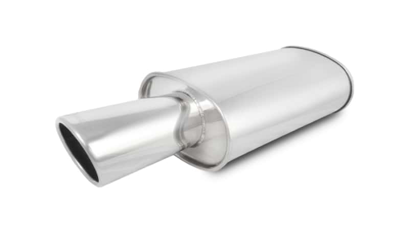 Vibrant — Vibrant StreetPower Oval Muffler with 4in Round Tip Angle Cut Rolled Edge - 2.5in inlet I.D.
2.5"IDMufflr4"RndTip
Muffler - view 3