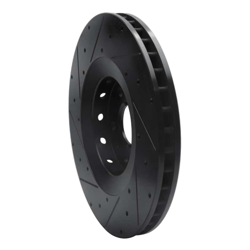R1 Concepts — R1 2009-2015 Cadillac CTS Front Right Drilled & Slotted Black Brake Rotor
R1 Brake Rotor Drill - view 4