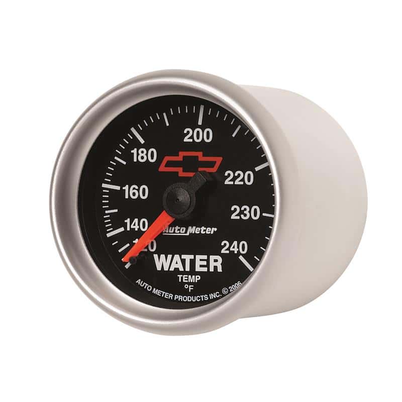 AutoMeter — Autometer Sport-Comp II 2-1/16in 120-240 Deg Mechanical Water Temp Gauge - Bowtie Black
2-1/16" WATER TEMP, - view 4