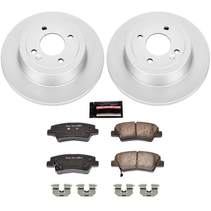 PowerStop — Power Stop 12-18 Hyundai Accent Rear Z17 Evolution Geomet Coated Brake Kit - view 1