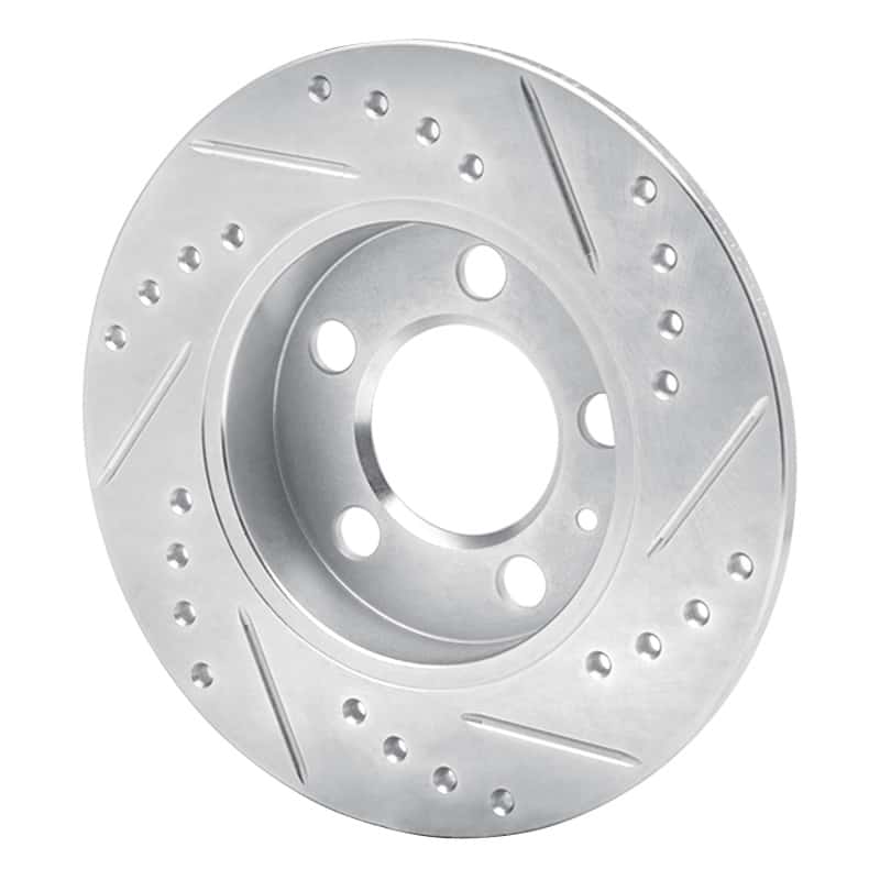 R1 Concepts — R1 01-06 Audi TT Quattro Rear Left Drilled & Slotted Silver Brake Rotor
R1 Brake Rotor Drill - view 4