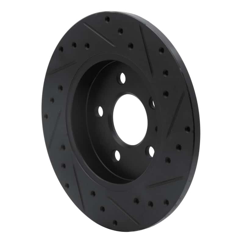 R1 Concepts — R1 00-09 Audi A4 Quattro Rear Left Drilled & Slotted Black Brake Rotor
R1 Brake Rotor Drill - view 4