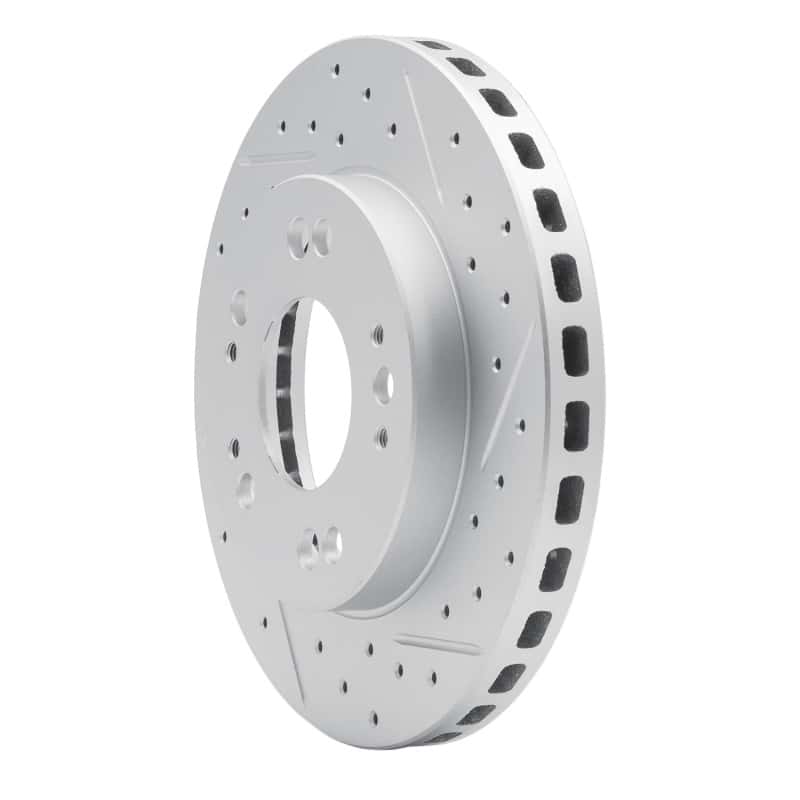 R1 Concepts — R1 90-05 Chrysler Sebring Front Right Drilled & Slotted Geo-Carbon Rotor - view 2