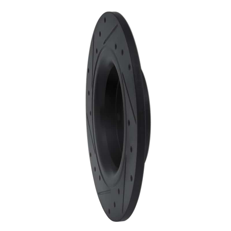 R1 Concepts — R1 17-20 Honda Civic Sedan Rear Right Drilled & Slotted Black Brake Rotor
R1 Brake Rotor Drill - view 4