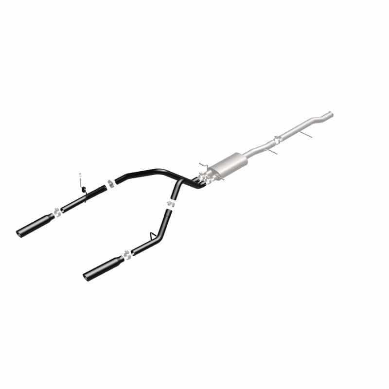 Magnaflow — MagnaFlow SYS Cat-Back 3.5in Black Dual Split Rear Tips 10-13 Chevy Silverado / GMC Sierra 5.3L
Cat-Back - view 2