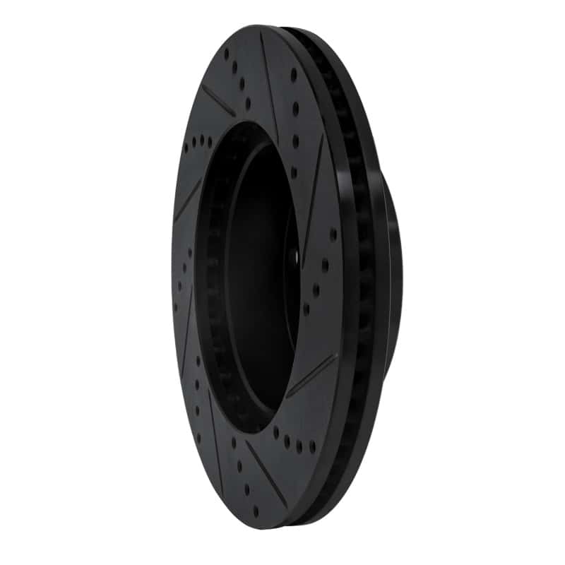 R1 Concepts — R1 00-07 Toyota TUNDRA Front Left Drilled & Slotted Black Brake Rotor
R1 Brake Rotor Drill - view 4