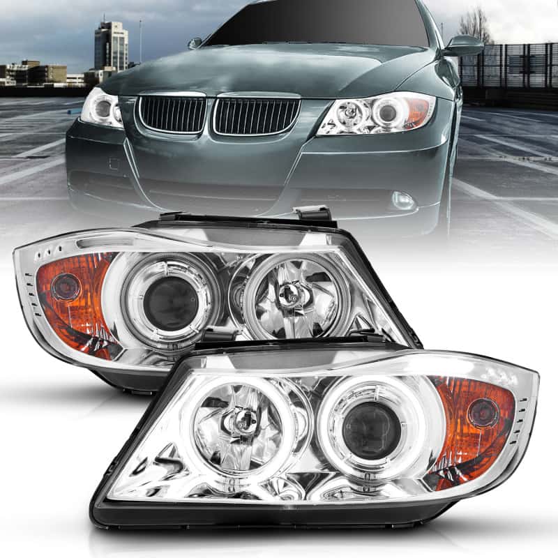 ANZO — ANZO 2006-2008 BMW 3 Series E90-E91 Projector Headlights w/ Halo w/ LED Bar Chrome (CCFL)
Head Light Set
HdLtSet - view 13