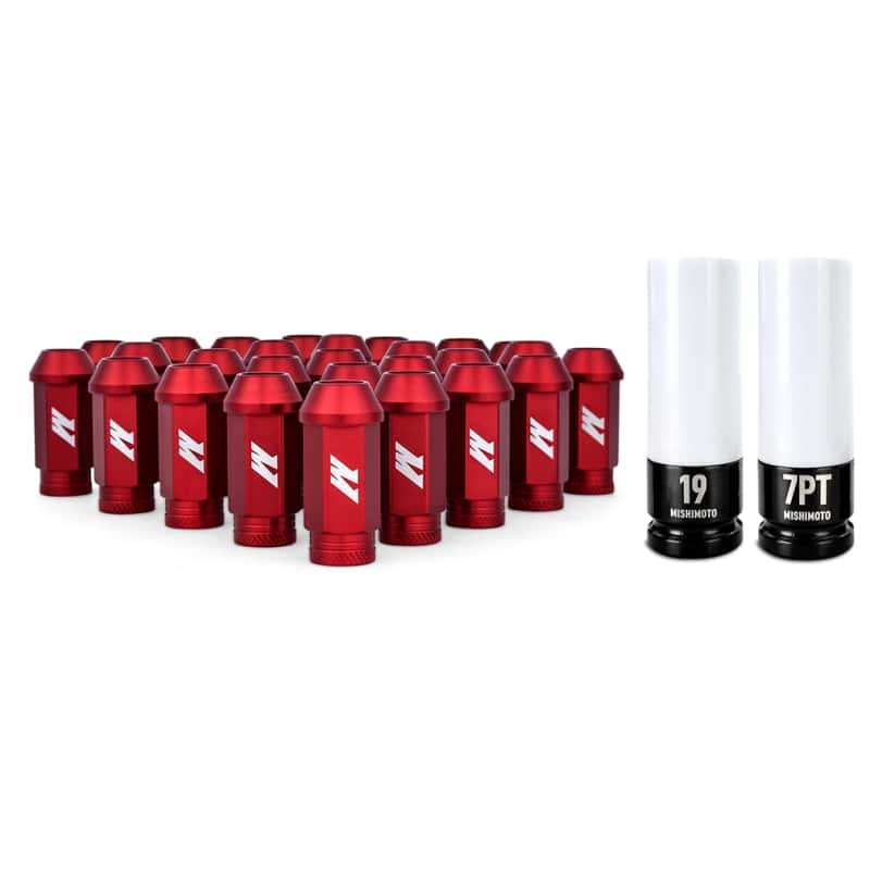 Mishimoto — Mishimoto Aluminum Locking Lug Nuts M12x1.5 27pc Set Red
Locking Lug Nut Set - view 1