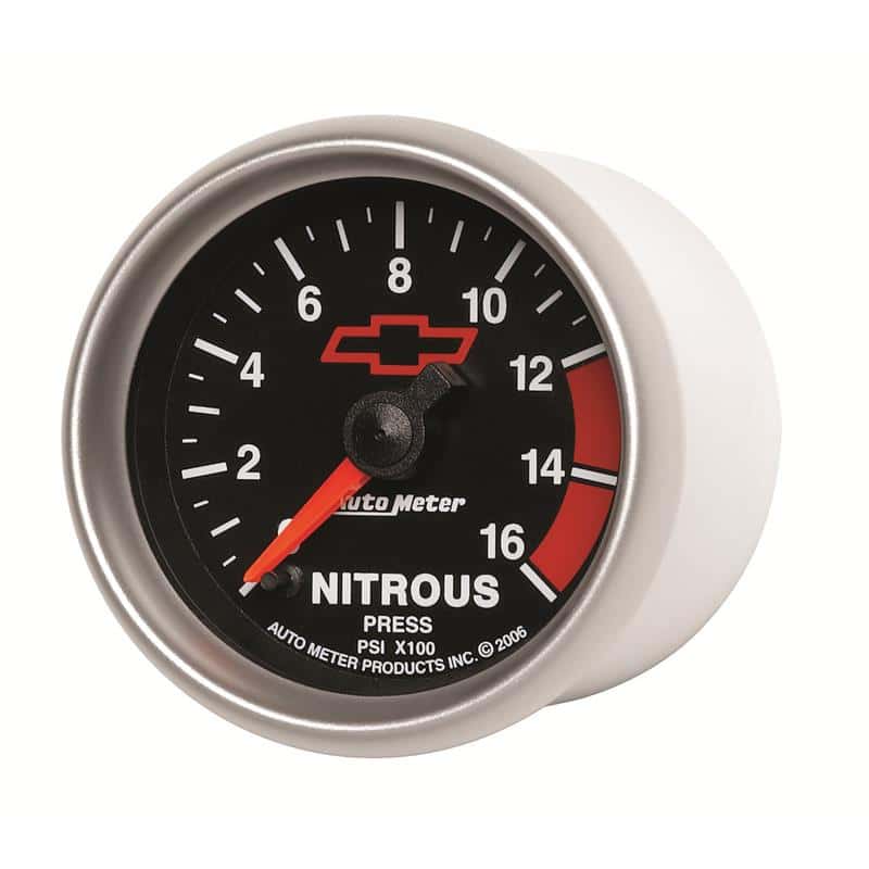 AutoMeter — Autometer GM Bowtie Black 2-1/16in 0-1600 PSI Nitrous Pressure - Digital Stepper Motor
2-1/16" NITROUS, 0-1 - view 2