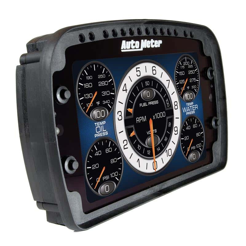 AutoMeter — Autometer Racing Instrument Display Color LCD Including Shift and Alarm Lights Datalogging CD7
LCD COMPETITION DASH - view 2