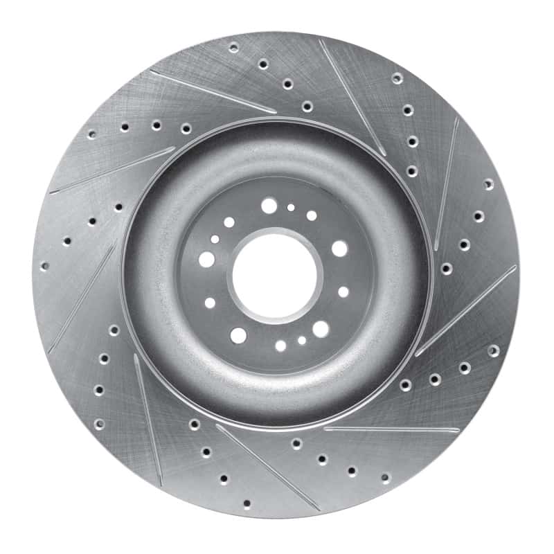 R1 Concepts — R1 17-22 Genesis G90 Front Left Drilled & Slotted Silver Brake Rotor
R1 Brake Rotor Drill - view 5