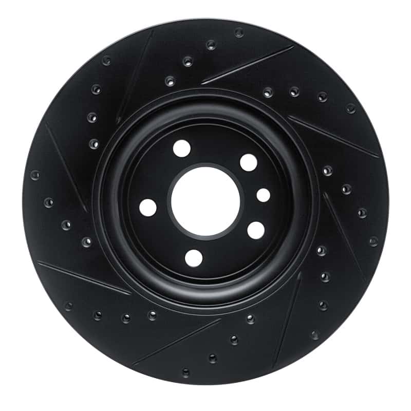 R1 Concepts — R1 17-19 Jaguar F-Pace Front Right Drilled & Slotted Black Brake Rotor
R1 Brake Rotor Drill - view 5