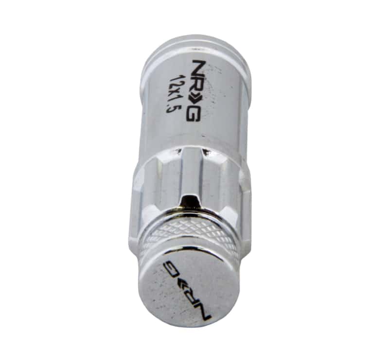 NRG — NRG 700 Series M12 X 1.5 Steel Lug Nut w/Dust Cap Cover Set 21 Pc w/Locks & Lock Socket - Silver - view 5