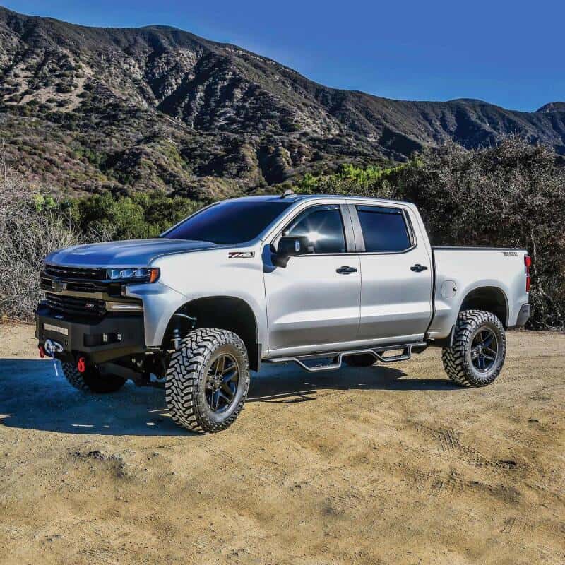 Westin — Westin 19-22 Chevrolet Silverado / GMC Sierra Crew Cab Outlaw Nerf Step Bars - Textured Black
Nerf Drop Step Bars - view 5
