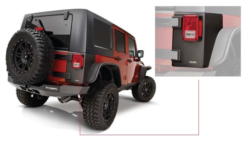Bushwacker — Bushwacker 07-18 Jeep Wrangler Trail Armor Rear Corners - Black
Trail Armor - view 1