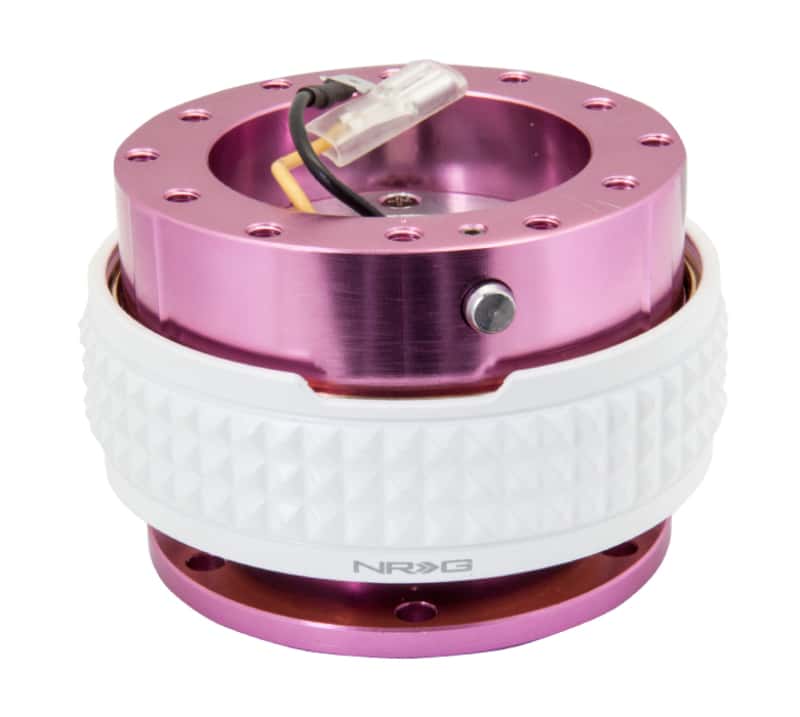 NRG — NRG Quick Release Kit - Pyramid Edition - Pink Body / Glow In The Dark Pyramid Ring - view 2
