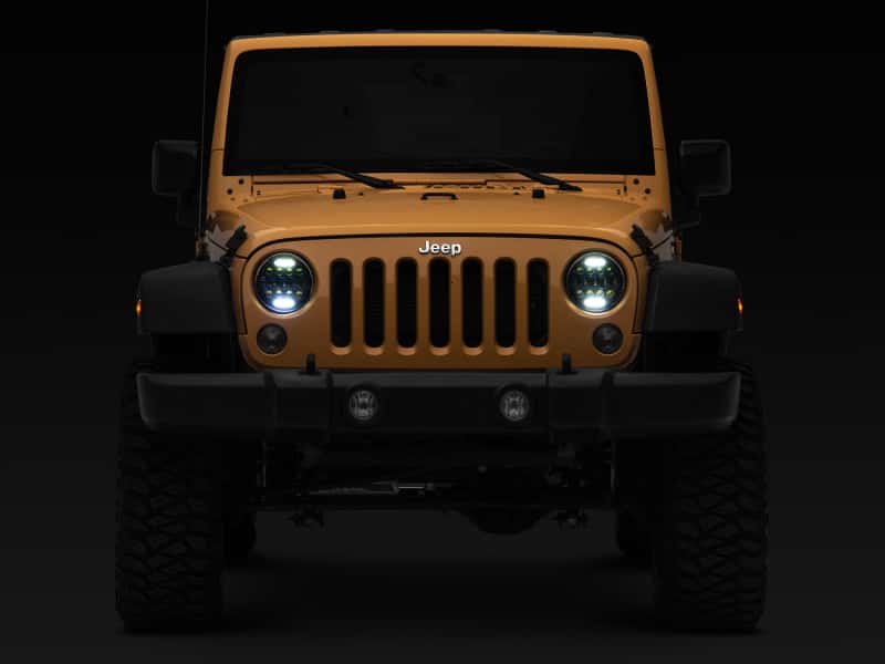 Raxiom — Raxiom 97-18 Jeep Wrangler TJ/JK Axial Series 13-LED Headlights- Black Housing (Clear Lens)
Headlights - view 10