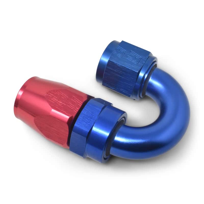 Russell — Russell Performance -8 AN Red/Blue 180 Degree Full Flow Swivel Hose End (With 3/4in Radius)
Hose Fitting - view 5