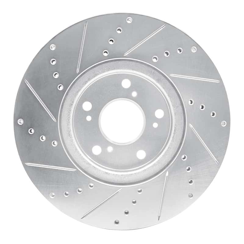 R1 Concepts — R1 04-08 Acura TL Front Right Drilled & Slotted Silver Brake Rotor
R1 Brake Rotor Drill - view 5