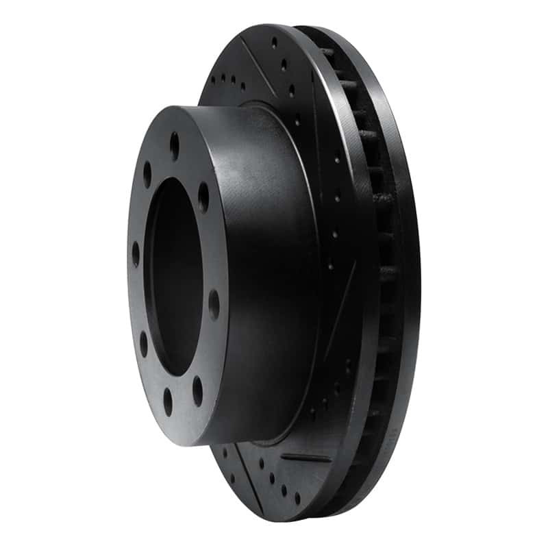 R1 Concepts — R1 99-99 Ford F-250 4WD (Super Duty) Front Right Drilled & Slotted Black Brake Rotor
R1 Brake Rotor Drill - view 2