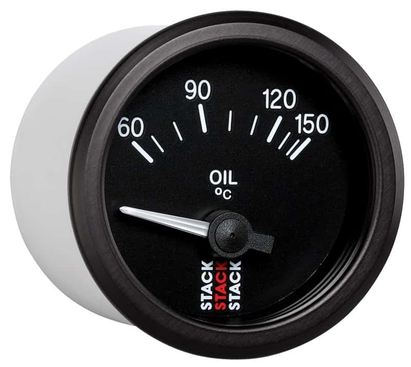 AutoMeter — Autometer Stack 52mm 60-150 Deg C M10 Male Electric Oil Temp Gauge - Black
Ga OilT Elec Bk 150C - view 5