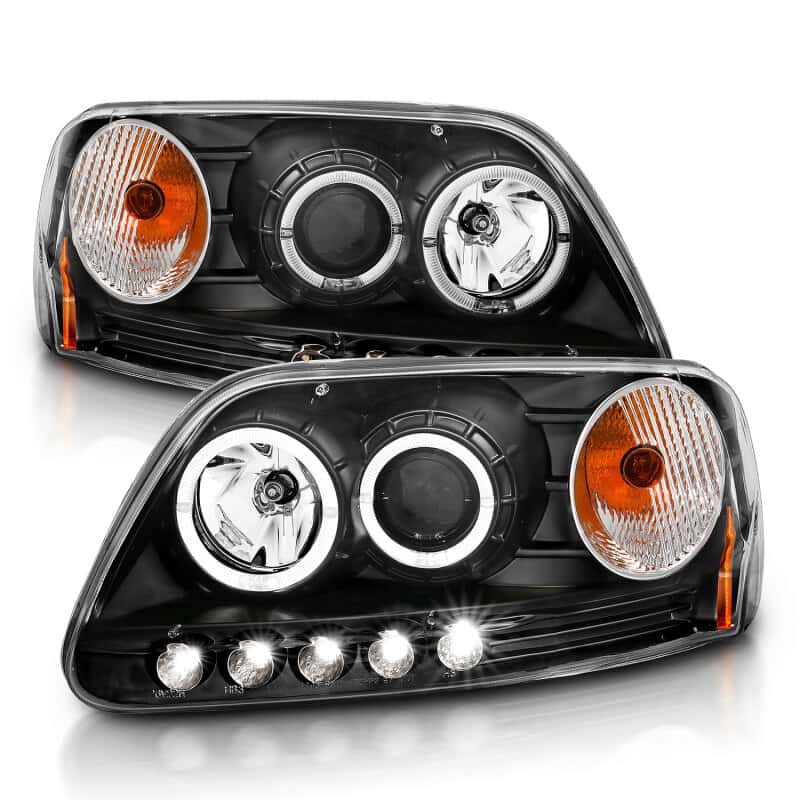 ANZO — ANZO 1997.5-2003 Ford F-150 Projector Headlights w/ Halo and LED Black 1pc
Head Light Set
HdLtSet - view 9