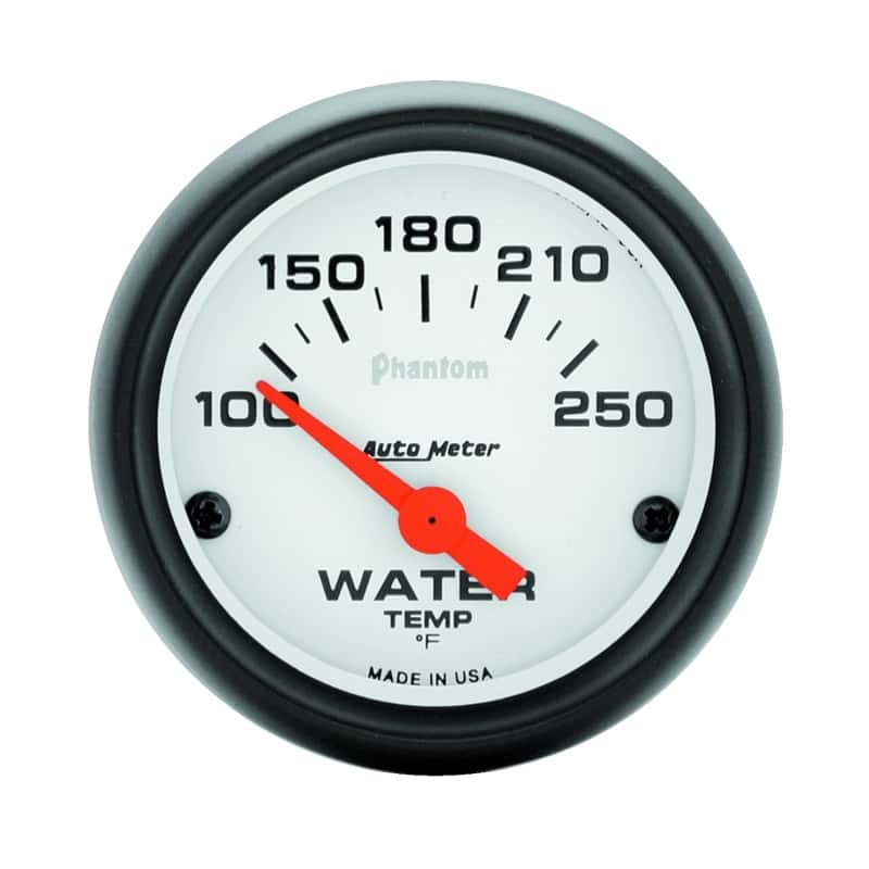 AutoMeter — Autometer Phantom 52mm 100-250 Deg F Electronic Water Temp Gauge
2" WATER TEMP, 100-2 - view 2