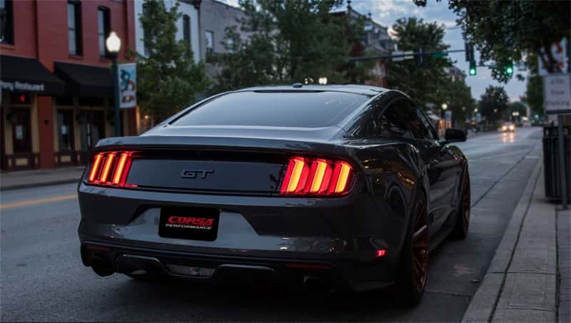 CORSA Performance — Corsa 2015-2017 Ford Mustang GT 5.0 3in Cat Back Exhaust Black Dual Tips (Sport)
Exhaust - view 6