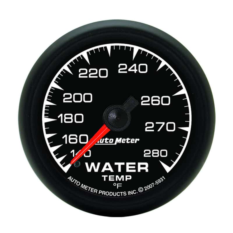 AutoMeter — Autometer ES 52mm 140-280 Deg F Mechanical Water Temperature Gauge
GA 2" WTMP 280F M ES - view 1