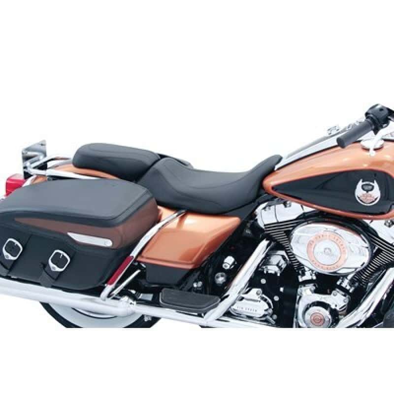 Mustang Motorcycle — Mustang 08-21 Harley Electra Glide Std,Rd Glide,Rd King,Str Glide Tripper Pass Seat - Black - view 1