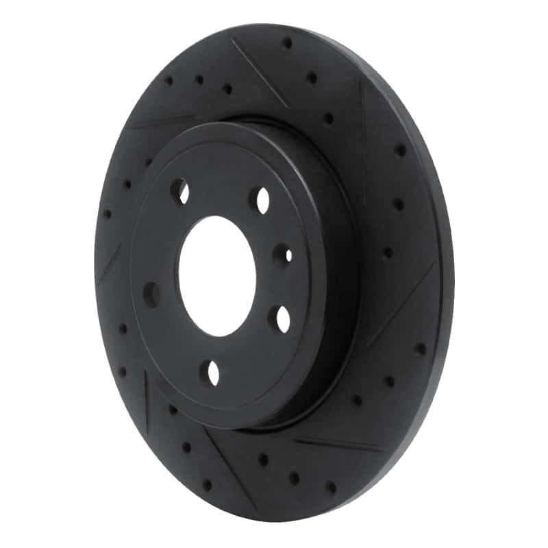 R1 Concepts — R1 00-09 Audi A4 (USA/Canada) Rear Right Drilled & Slotted Black Brake Rotor
R1 Brake Rotor Drill - view 2