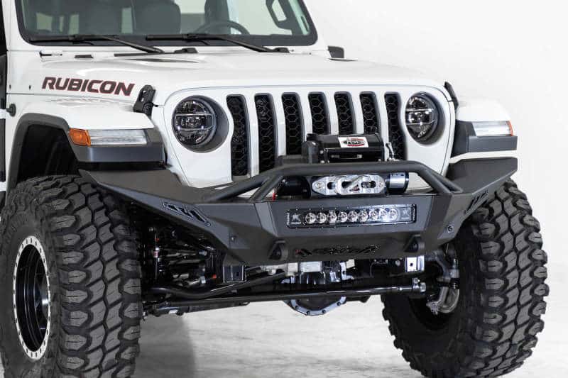 Addictive Desert Designs — Addictive Desert Designs 2020 Jeep Gladiator JT Stealth Fighter Front Bump w/ Top Hoop & Winch Mount
Bumper- Front
Bumpers - view 1