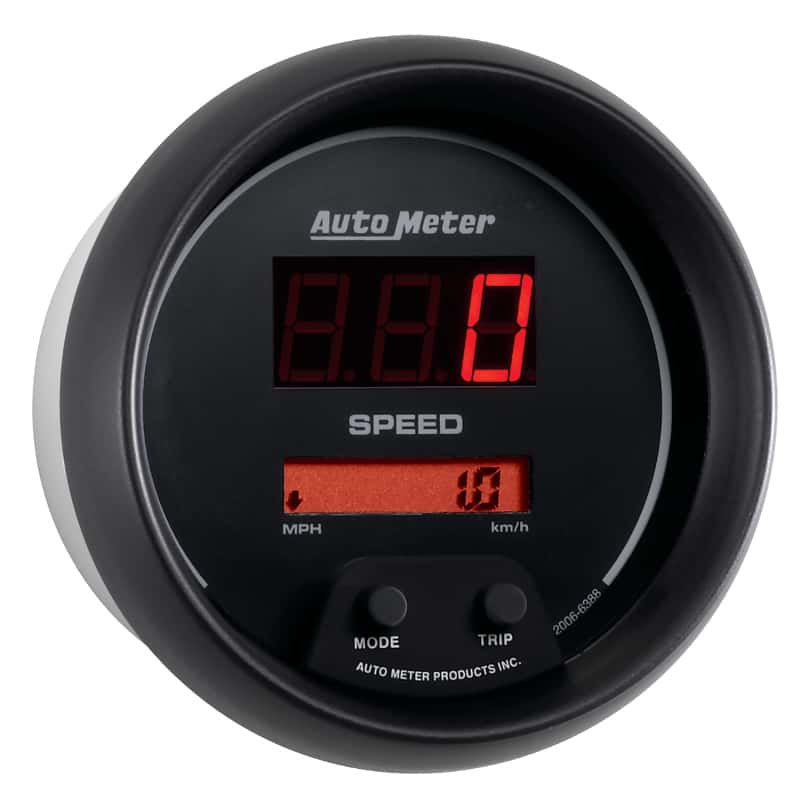 AutoMeter — Autometer Sport-Comp Black 3 3/8in 160 MPH Digital Speedo Gauge
3-3/8" SPEEDO, 120 M - view 4