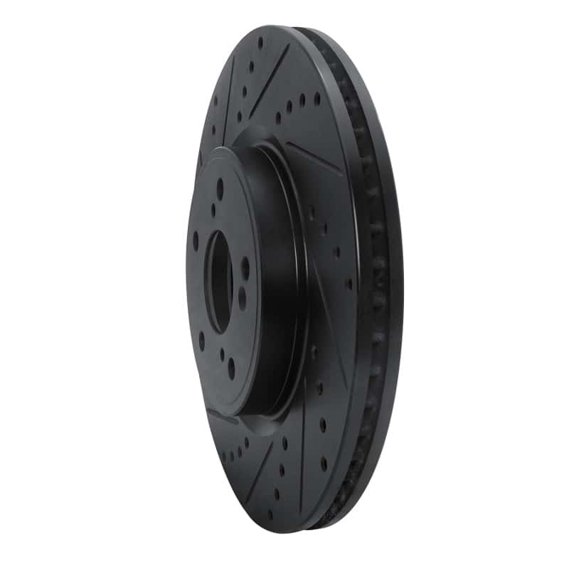 R1 Concepts — R1 2013-2025 Acura Integra Front Left Drilled & Slotted Black Brake Rotor
R1 Brake Rotor Drill - view 2
